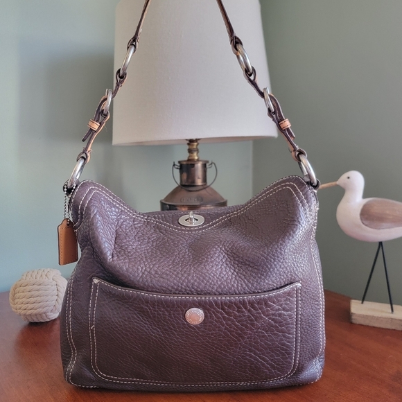 Coach Chelsea Brown Soft Milled Cowhide Leather Hobo #12338 - Picture 1 of 16